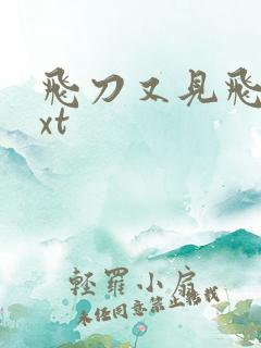 飞刀又见飞刀txt