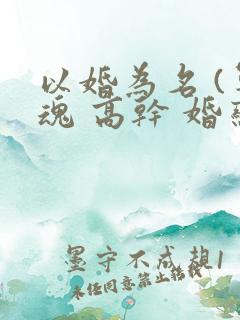 以婚为名 (军魂 高干 婚恋)