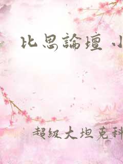 比思论坛 小说