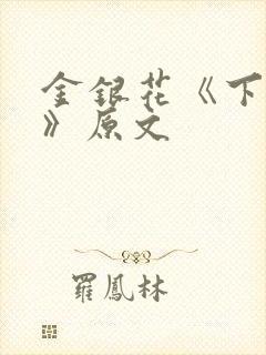 金银花《下厨房》原文