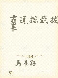 霸道总裁拔不出来