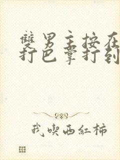 双男主按在怀里打巴掌打到哭