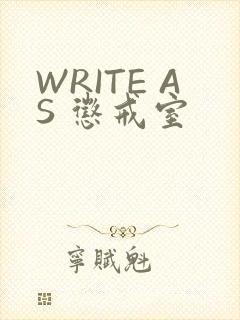 WRITE AS 惩戒室