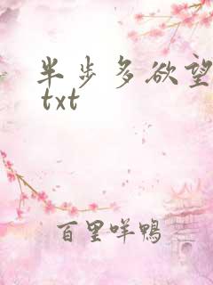半步多欲望传说 txt