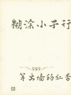 糊涂小子行大运