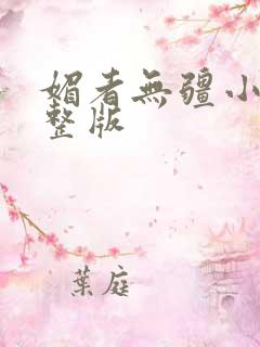 媚者无疆小说完整版