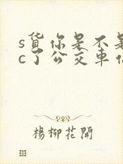 s货你是不是欠c了公交车站