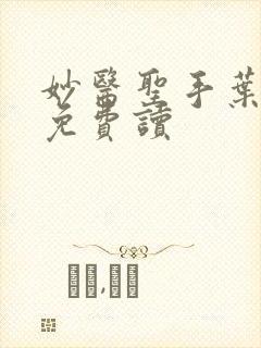 妙医圣手叶皓轩免费读