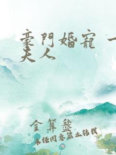 豪门婚宠 一品夫人
