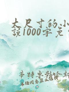 大尺寸的小黄说说1000字免费