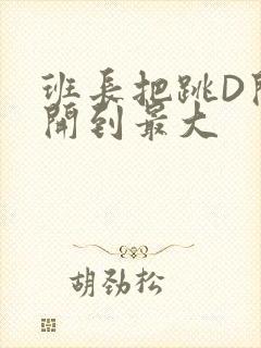 班长把跳D开关开到最大