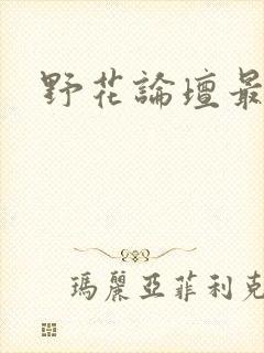 野花论坛最新
