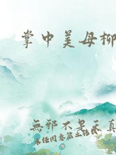 掌中美母柳玉茹