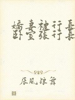 娇妻被行长抱进卧室张行长全文