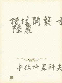 错位关系 方糖 陆岩