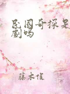 民国奇探是耽改剧吗