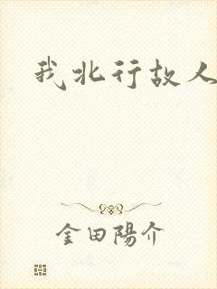 我北行故人南去