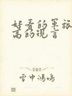 好看的军旅肉质高的现言