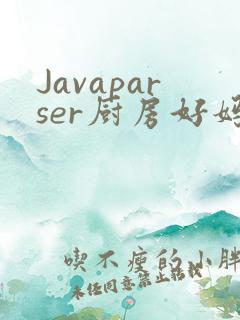 Javaparser厨房好妈妈