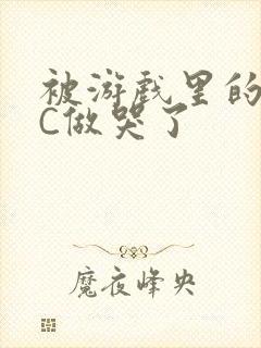 被游戏里的NPC做哭了