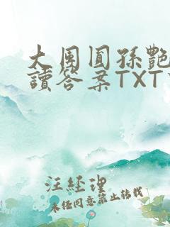 大团圆孙艳梅阅读答案TXT下载