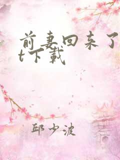 前妻回来了txt下载