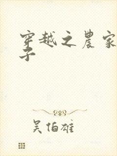 穿越之农家小女子