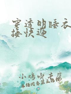 穿透明睡衣开门接快递