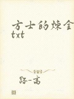 方士的炼金攻略txt