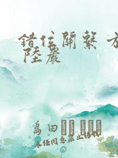 错位关系 方糖 陆岩