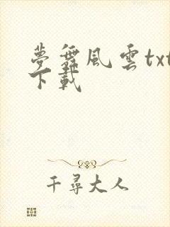梦舞风云txt下载