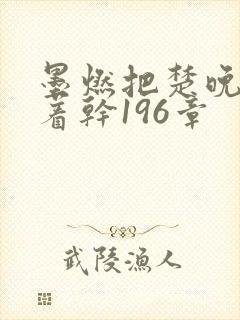 墨燃把楚晚宁按着干196章