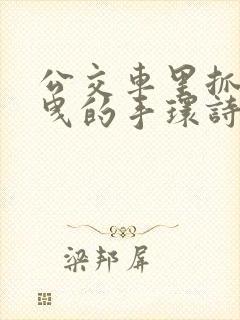 公交车里抓着摇曳的手环诗情