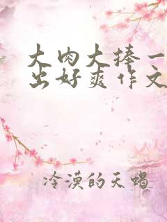 大肉大捧一进一出好爽作文