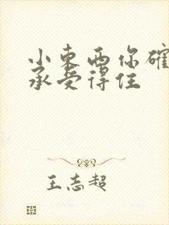 小东西你确定你承受得住