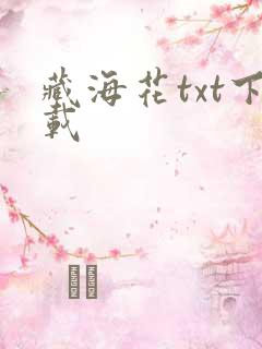 藏海花txt下载