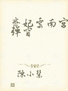 齐妃云南宫夜无弹窗