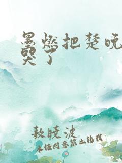 墨燃把楚晚宁C哭了