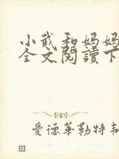 小武和妈妈续集全文阅读下载