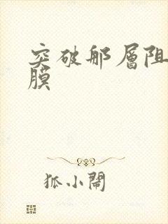 突破那层阻碍薄膜