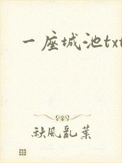 一座城池txt