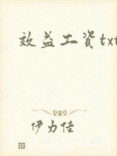 效益工资txt