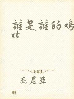 谁是谁的鸡肋txt