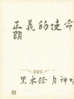 正义的使命厉元朗