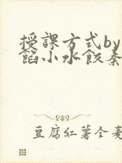 授课方式by肉馅小水饺秦琰