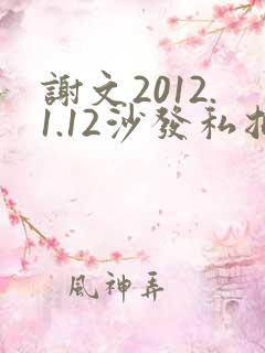 谢文2012.1.12沙发私拍