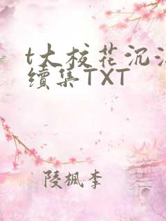 t大校花沉浮录续集TXT