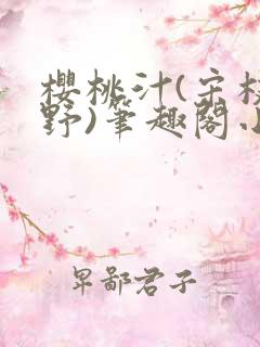 樱桃汁(宋枝江野)笔趣阁小说