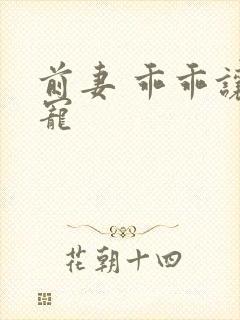 前妻 乖乖让我宠