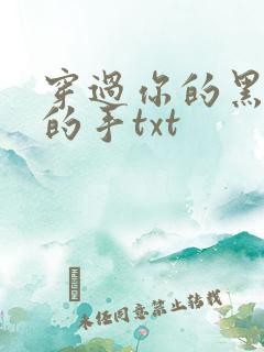 穿过你的黑发我的手txt